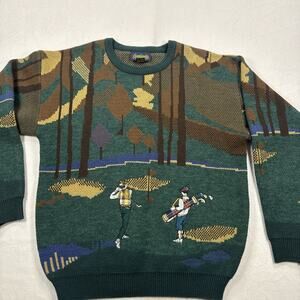 Vintage Specialty Collection Golf Country Club Acrylic / Wool Sweater size L